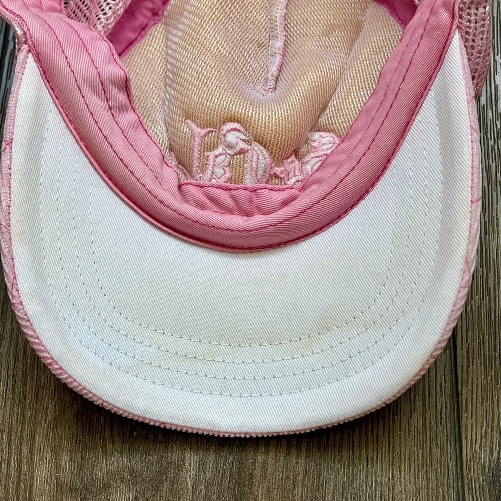 Pink Baseball Cap with Embroidered Logo